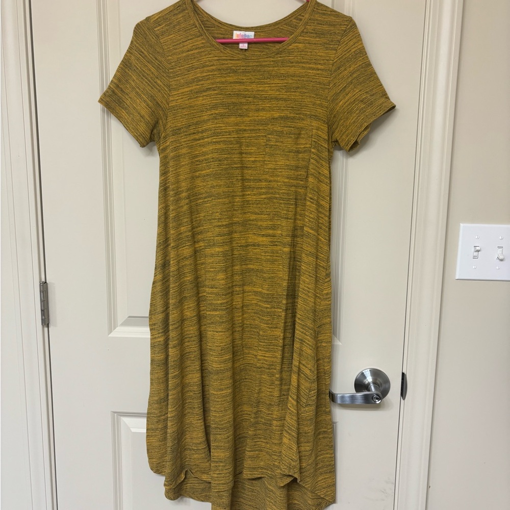 Mustard Yellow Short Sleeve Dress